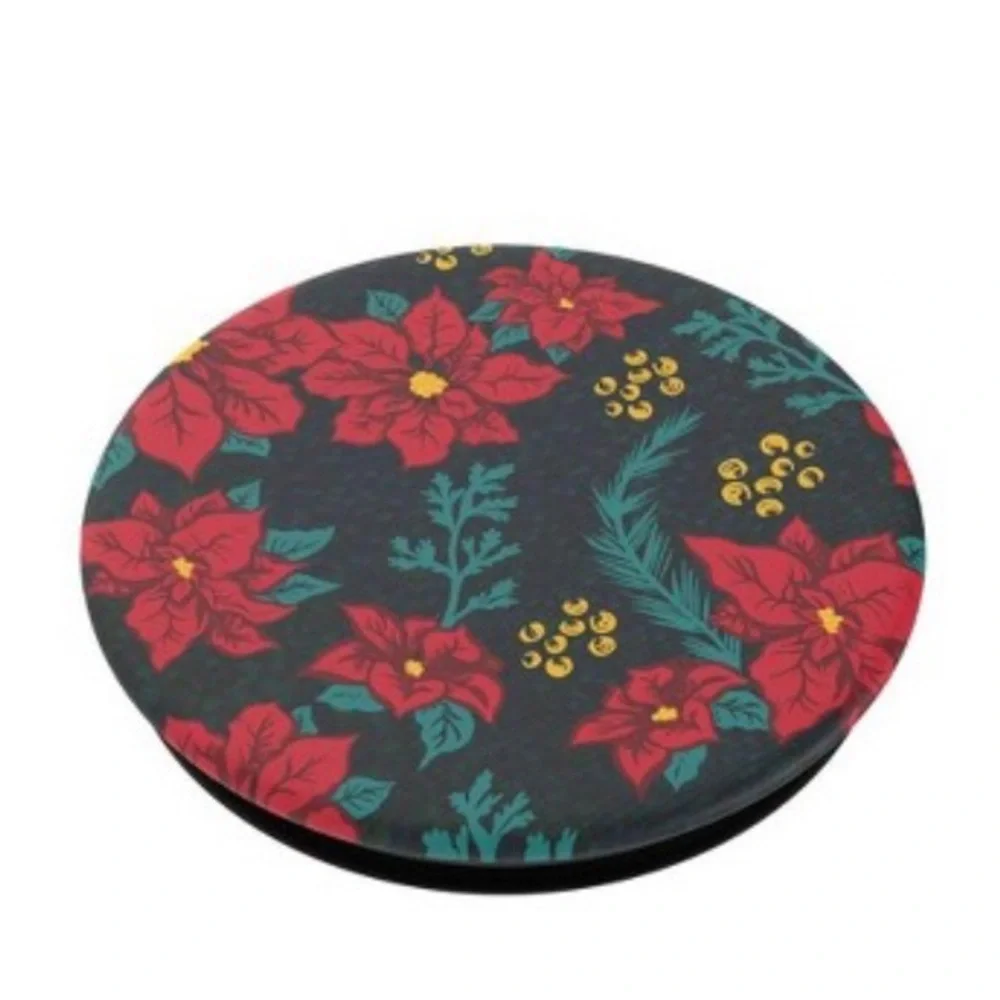 NIP Poinsettia PopSocket PopGrip Stand and Grip Phone Accessory